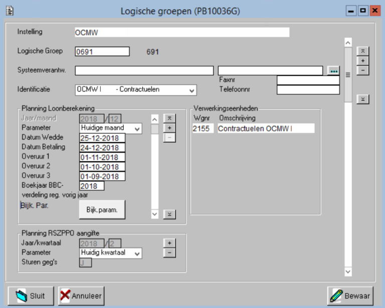 Uitsplitsing loonberekening december 2018 • Cevi/Logins